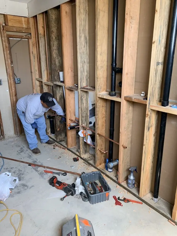 Commercial rough-in plumbing for Gas Line Repair in Centralia
